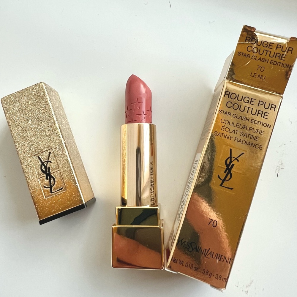 Yves Saint Laurent Rouge Pur Couture Satin Lipstick Shade 70 LE NU New In Box